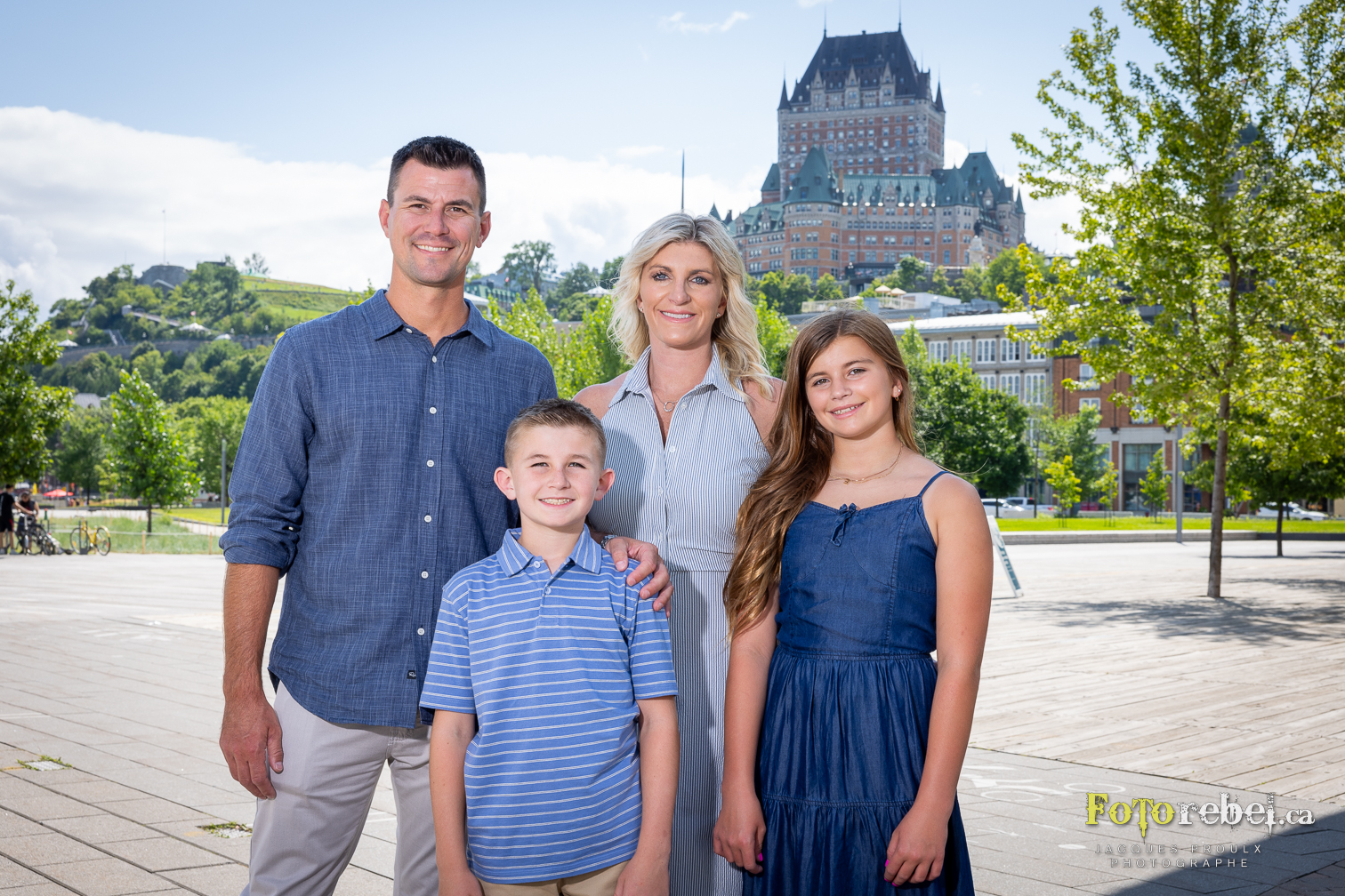 Famille photographiée par Fotorebel